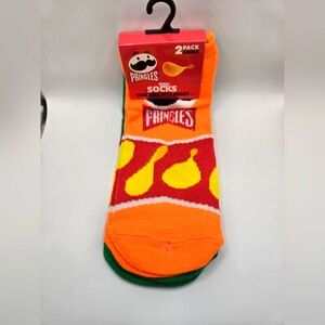Pringle Vibrant Orange, Green, and Yellow Casual Novelty Socks